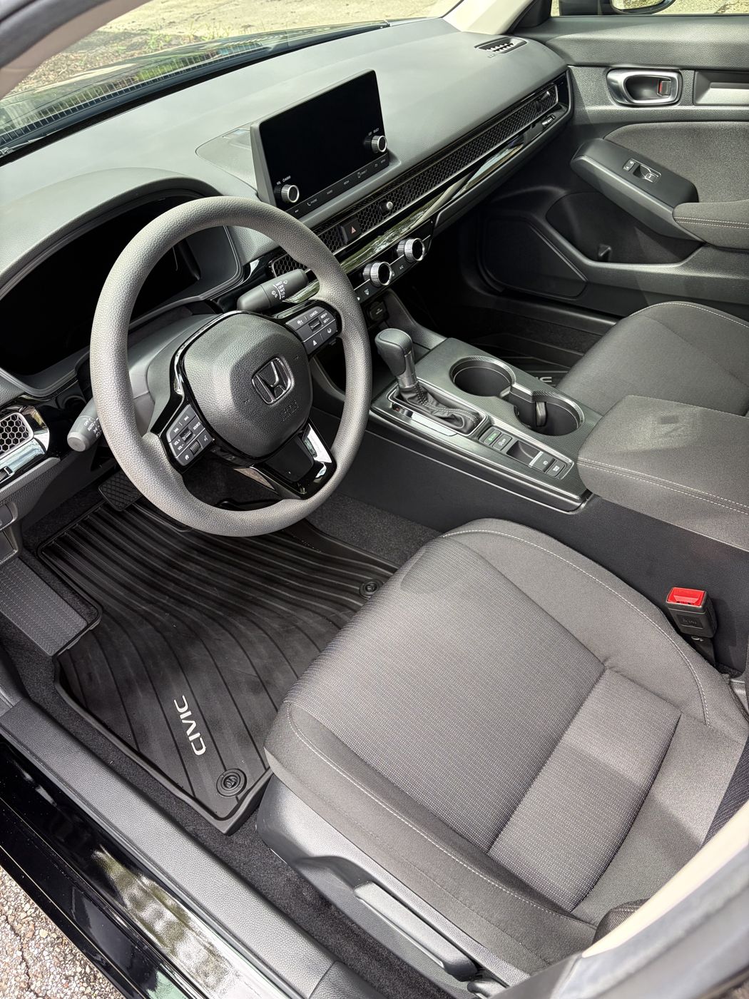 Honda Civic interior after an interior detail