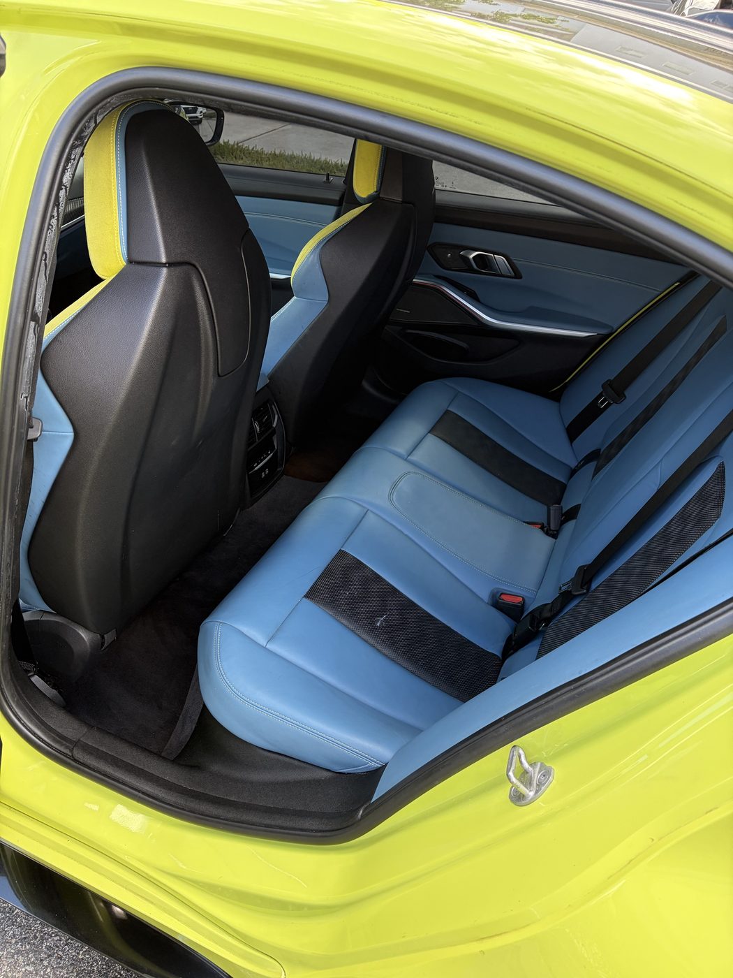 BMW M3 interior after a detail